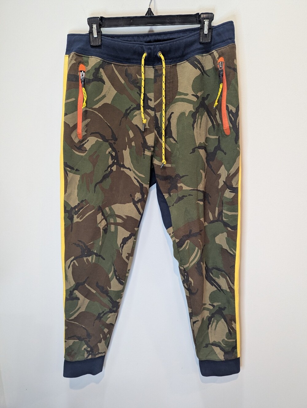 Ralph Lauren Polo Country Camo Sweatpant Cotton Joggers Racing Stripe Size M